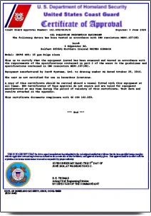 cert gpp uscg type approval imo cert imo 2024